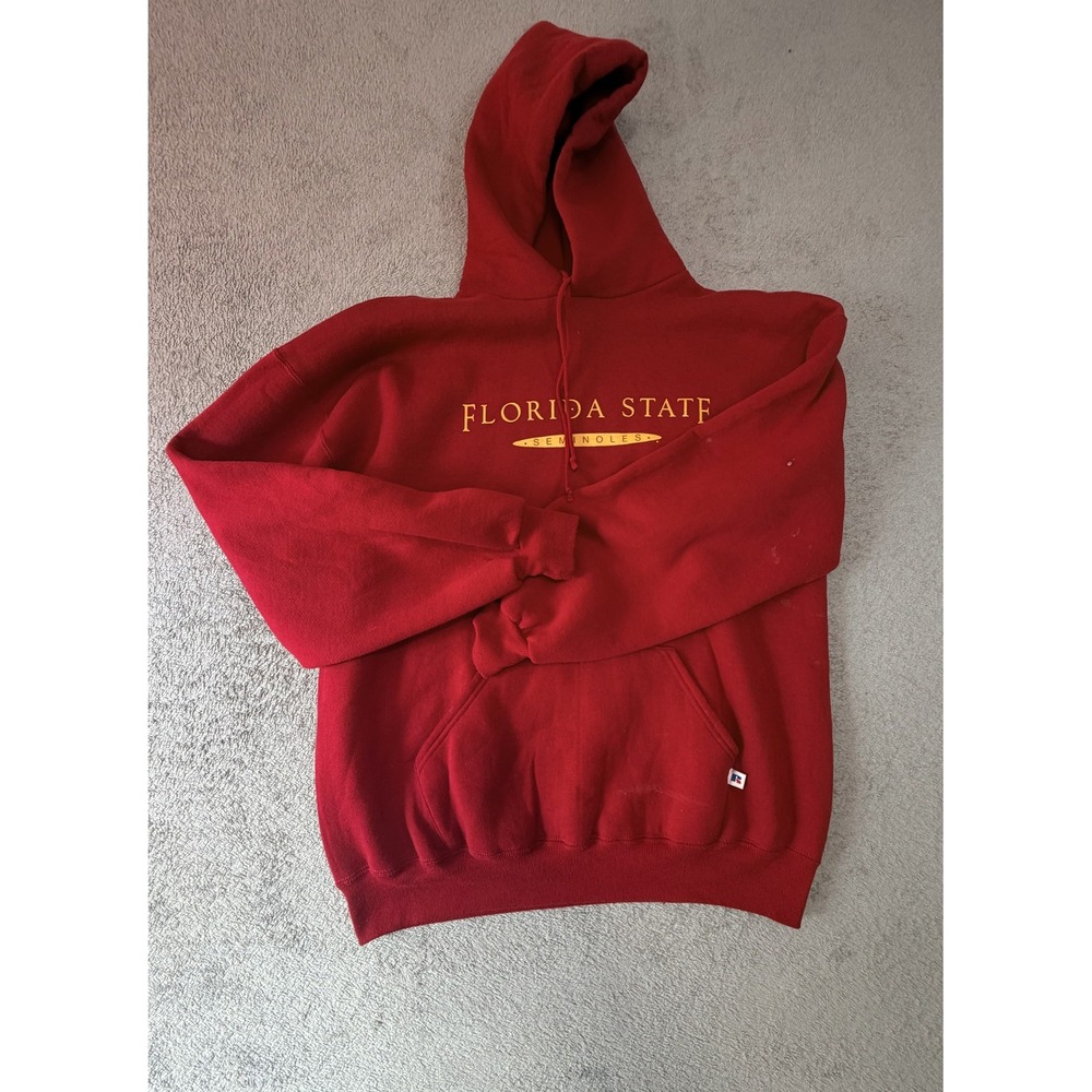 Florida State Seminoles Hoodie Sweatshirt Mens XL Red NCAA Football Russell